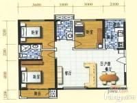 金悦城3室2厅1卫126.3㎡户型图