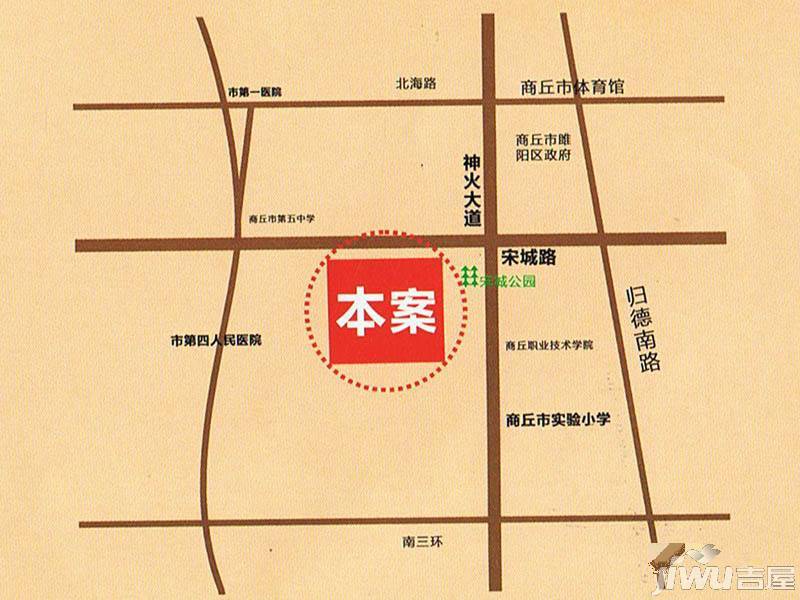 名门城悦园位置交通图