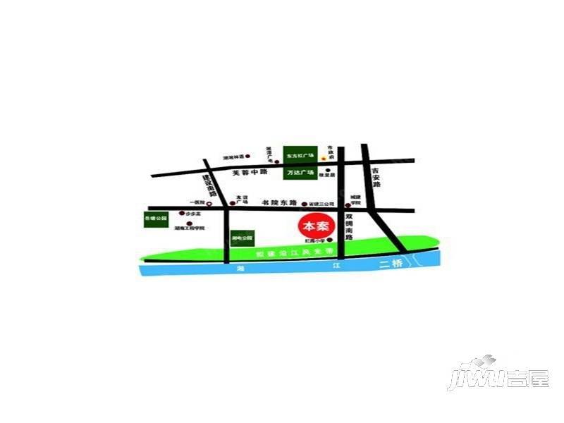湘江学府位置交通图