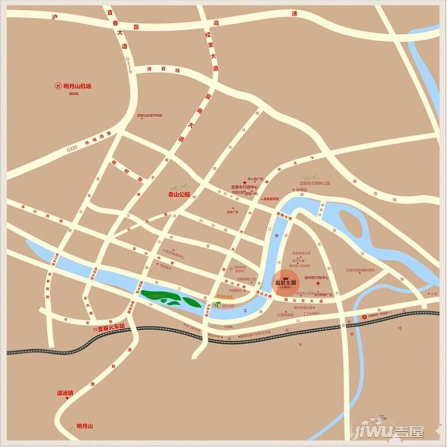 嘉晨东郡二期位置交通图