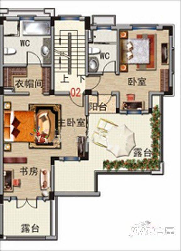 巢湖碧桂园5室2厅1卫291.1㎡户型图