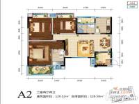 恩阳鸿锦茗城3室2厅2卫120.3㎡户型图