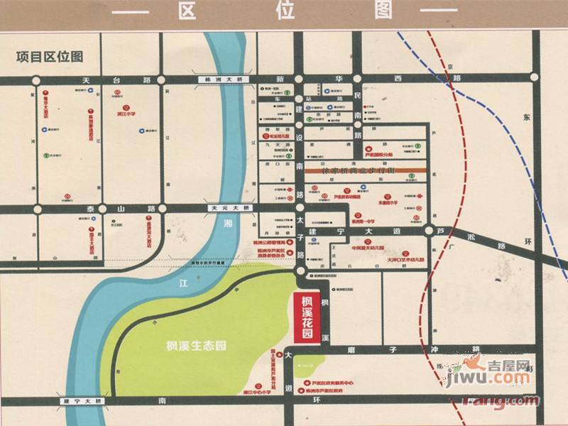 枫溪花园位置交通图1