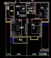 纽约公元3室3厅1卫82.7㎡户型图