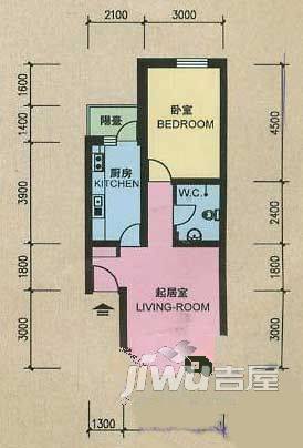 帼华邨3室2厅1卫户型图