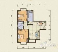 星河皓月2室2厅1卫户型图