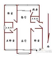 憩园小区3室2厅2卫户型图