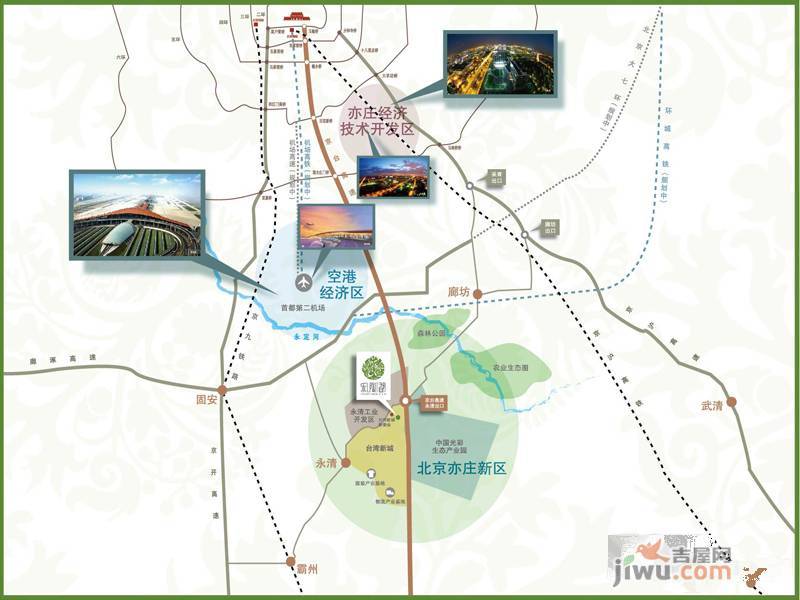 万润北京运河湾位置交通图