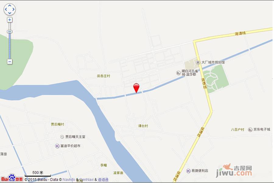 潮白河孔雀城学府澜湾位置交通图图片