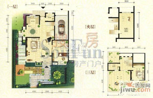 香山墅园蓝爵house普通住宅279㎡户型图