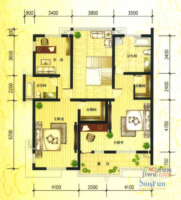 香山墅园蓝爵house普通住宅279㎡户型图