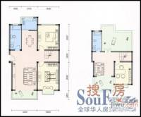 茉莉花园3室2厅2卫131.1㎡户型图