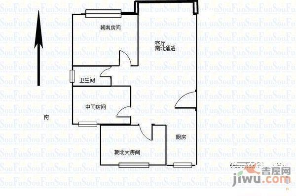 京华城怡景苑3室0厅0卫户型图