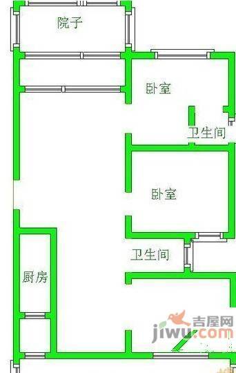 京华城怡景苑3室0厅0卫户型图