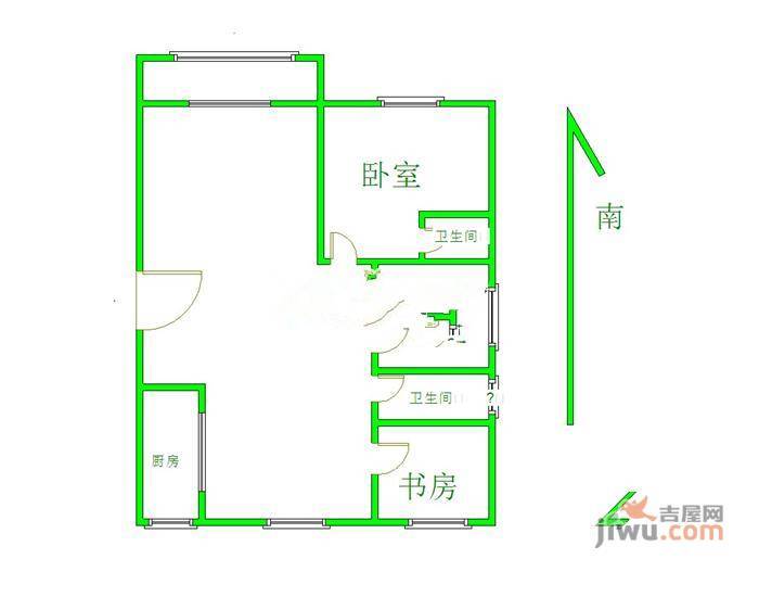 京华城怡景苑3室0厅0卫户型图