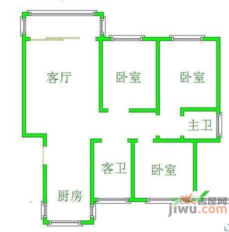 文汇苑3室0厅0卫户型图