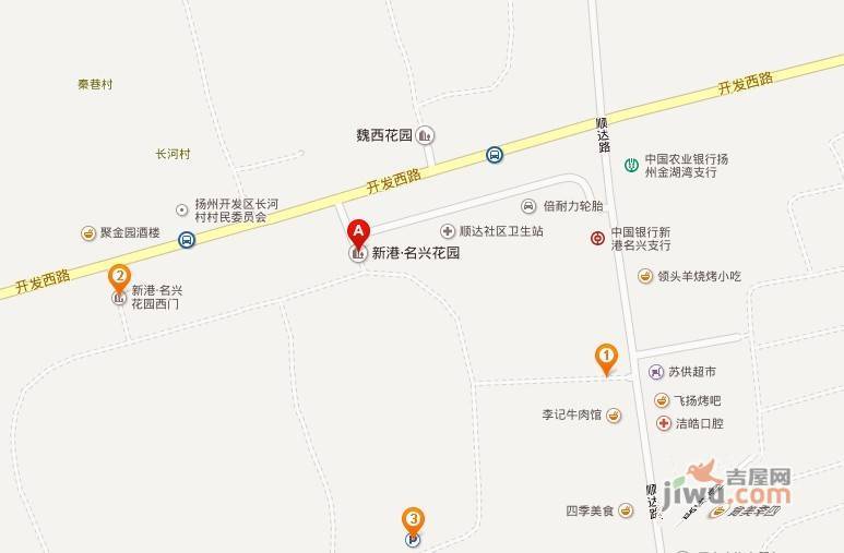 新港名兴花园位置交通图1