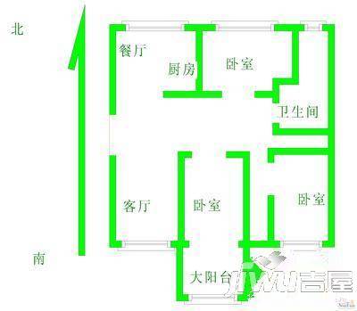 兴祥苑5室4厅1卫225㎡户型图