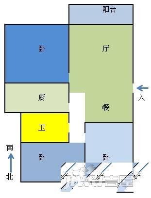 天顺花园2室0厅0卫户型图