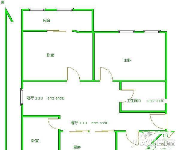 同泰花园3室0厅0卫户型图