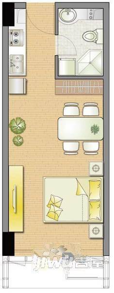 石桥新苑2室1厅1卫户型图