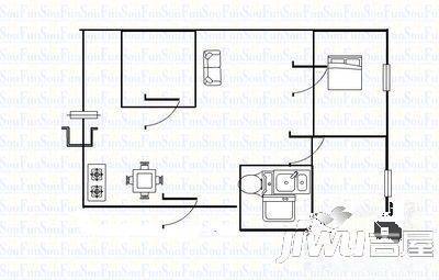 翠西苑3室2厅2卫136㎡户型图