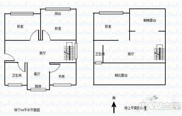 武塘小区2室1厅1卫户型图