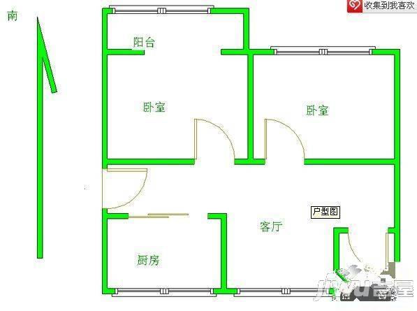 莱福花园3室2厅1卫115㎡户型图