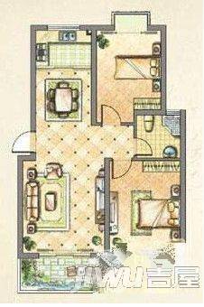 莱福花园3室2厅1卫115㎡户型图