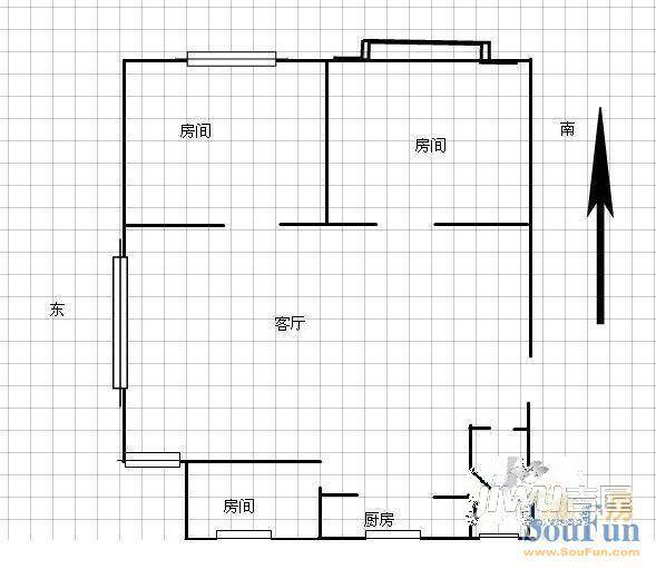 南苑二村3室0厅0卫户型图