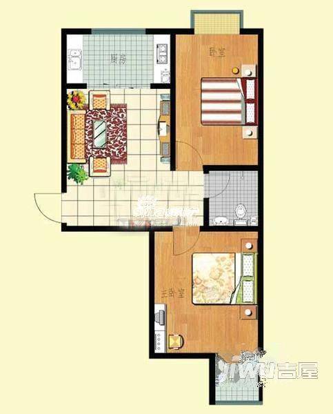 曙光新苑3室2厅1卫户型图