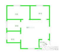 江阳佳园3室2厅1卫116㎡户型图