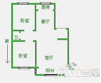 世纪家园3室2厅1卫户型图