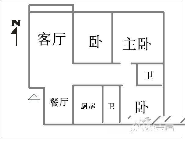 世纪家园3室2厅1卫户型图