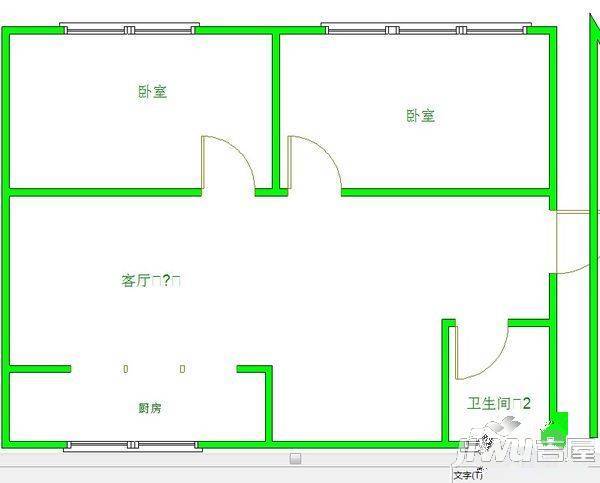 金鑫花园3室2厅2卫125㎡户型图