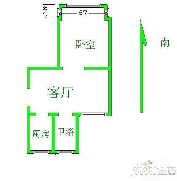 金鑫花园3室2厅2卫125㎡户型图