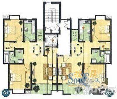 金鑫花园3室2厅2卫125㎡户型图