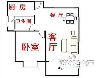 金鑫花园3室2厅2卫125㎡户型图