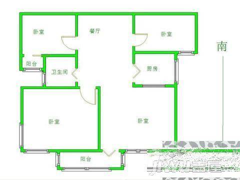 阳光新苑5室3厅2卫180㎡户型图