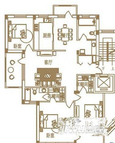 金湖湾5室3厅2卫户型图