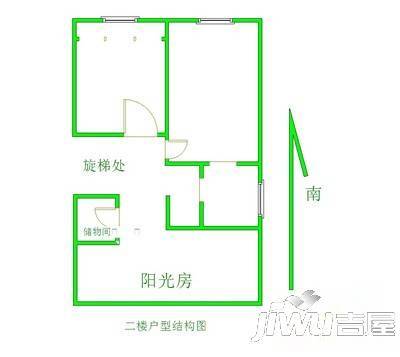 新庄新村2室1厅1卫68㎡户型图