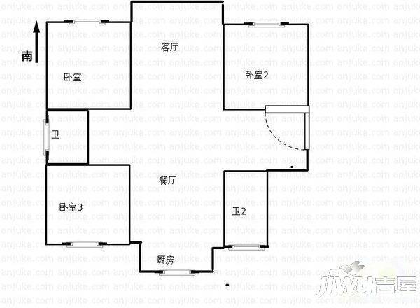 曲江新苑2室0厅0卫户型图