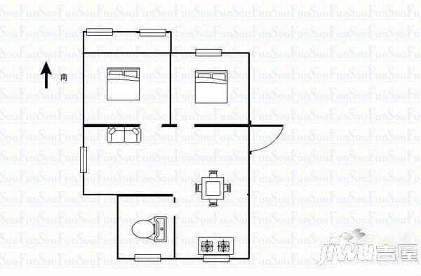 曲江新苑2室0厅0卫户型图