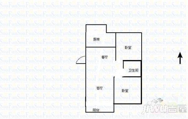 曲江新苑2室0厅0卫户型图