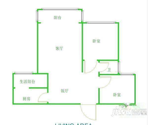 恒祥苑2室0厅0卫户型图