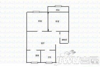 康乐新村3室1厅1卫86㎡户型图