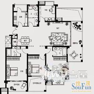 新盛花园2室1厅1卫户型图