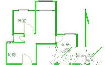 新城花园3室1厅1卫95㎡户型图