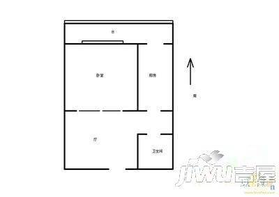 新城花园3室1厅1卫95㎡户型图