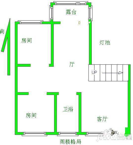 万鸿城市花园3室2厅2卫127㎡户型图